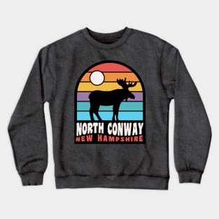 North Conway Moose New Hampshire Badge Crewneck Sweatshirt